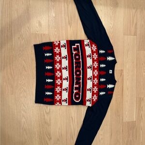 University of Toronto Themed Sweater in Red and Blue